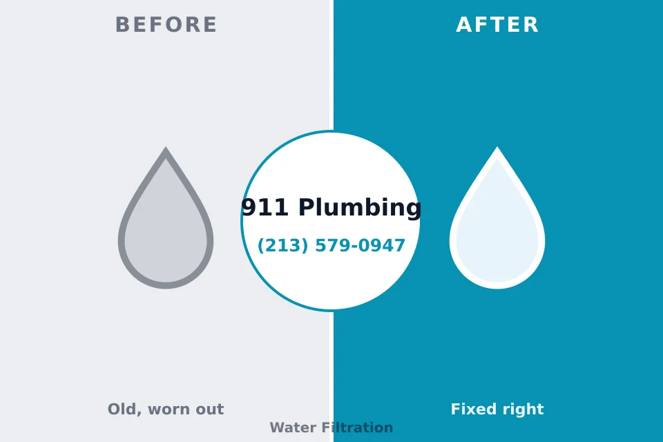 Before and after: plumbing repair Cañon City, CO